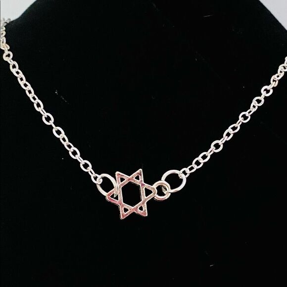 Silver Charming Star Adjustable Bracelet Anklet NEW - Picture 1 of 2
